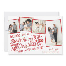 Red Vintage Holly Tilted Snapshot 4 Multi-Photo