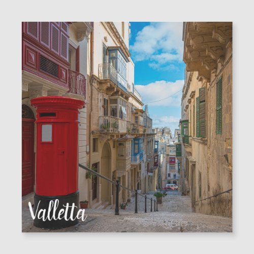 Red vintage mail box in Malta