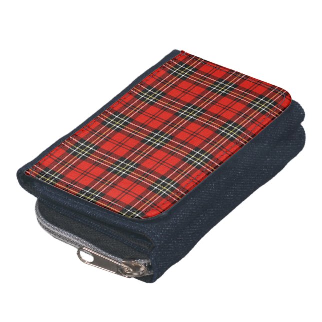 Red Vintage Plaid Wallet (Bottom)