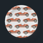 Red Vintage Race Car Birthday Paper Plates<br><div class="desc">Fast One Race Car 1st Birthday plate with red vintage race car.</div>
