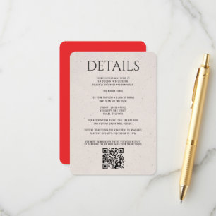 Red Vintage Truck Enclosure Card