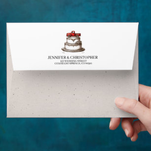 Red Vintage Truck Envelope