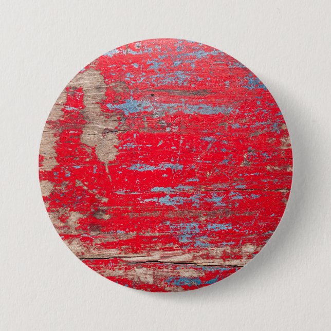 Red Vintage Wood Button (Front)