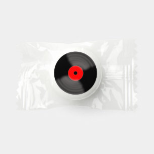 Red Vinyl Record Mint Candy Favors Gift