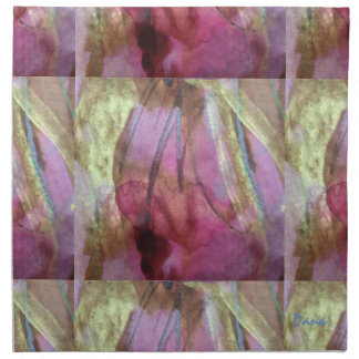 Red-Violet and Gold Napkins