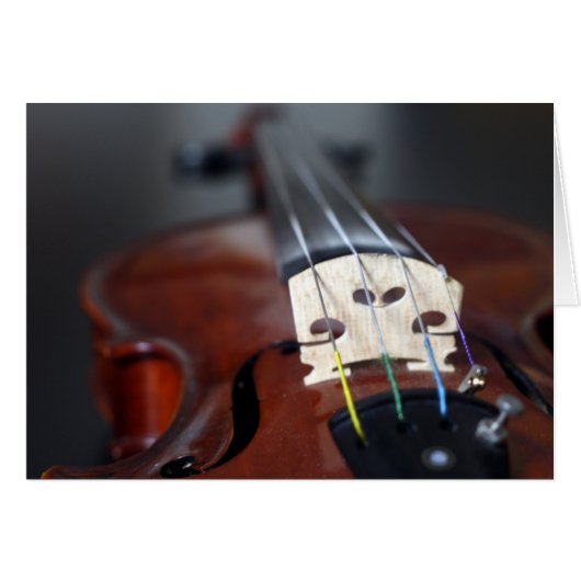 Red Violin Card (Front Horizontal)