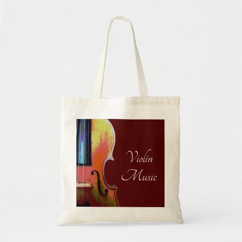 Red Violin Classical Music Orchestra Elegant Tote Bag