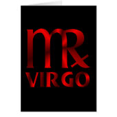 Red Virgo Horoscope Symbol (Front)
