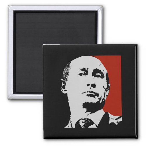 Red Vladimir Putin Magnet