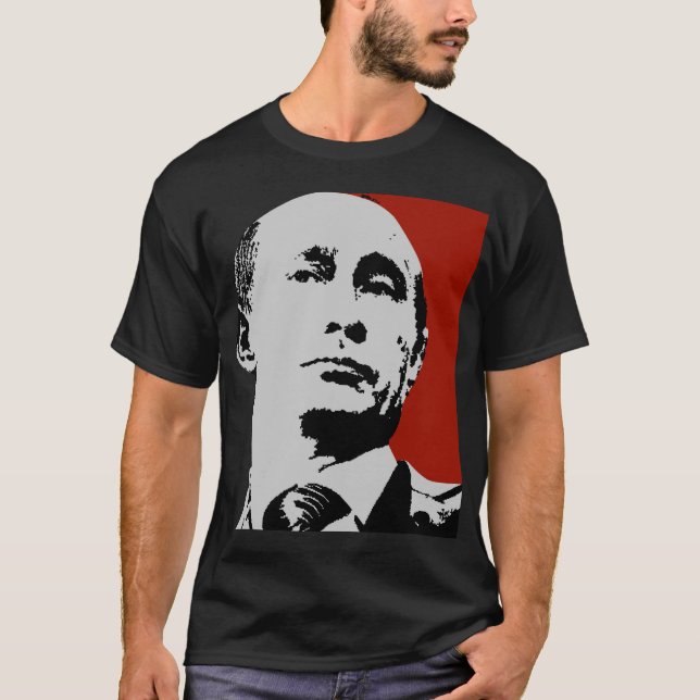 Red Vladimir Putin T-Shirt (Front)