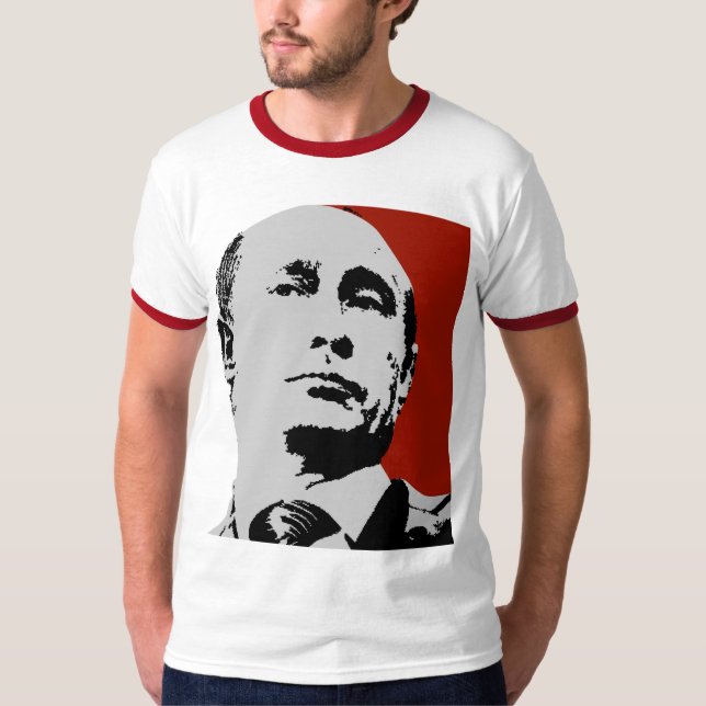 Red Vladimir Putin T-Shirt (Front)