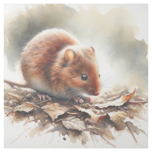Red Vole in Natural Light AREF406 _ Watercolor Gallery Wrap