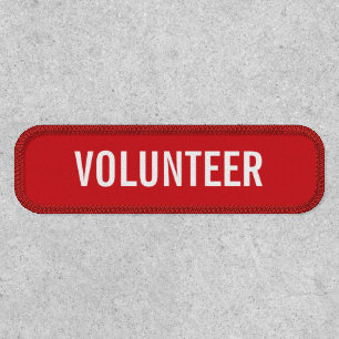 Red Volunteer Patch