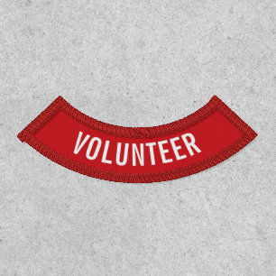Red Volunteer Patch