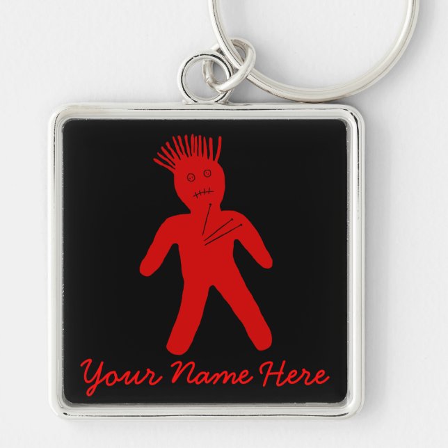 Red Voodoo Doll Keychain (Front)