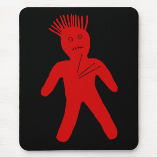 Red Voodoo Doll Mouse Pad