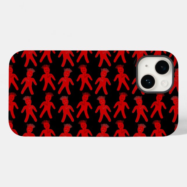 Red Voodoo Dolls Case-Mate iPhone Case (Back (Horizontal))