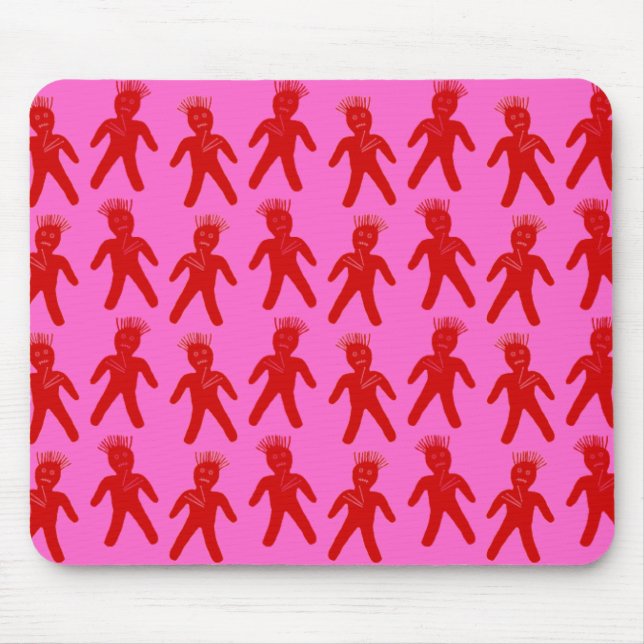 Red Voodoo Dolls Mouse Pad (Front)