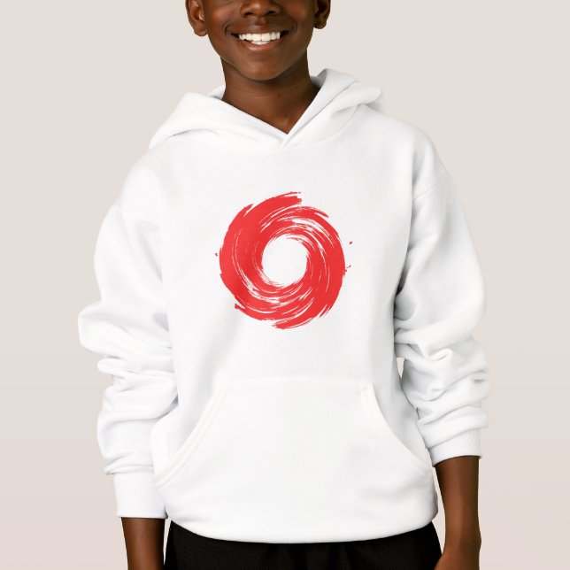 Red Vortex Hoodie (Front)