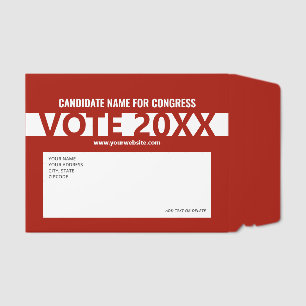 Red Vote 2026 Republican Candidate Name Elections Envelope Mailers
