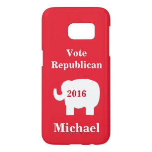 Red Vote Republican 2016 Name Personalized Red Samsung Galaxy S7 Case