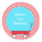 Red Wagon Favor Stickers