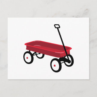 Red Wagon Postcard