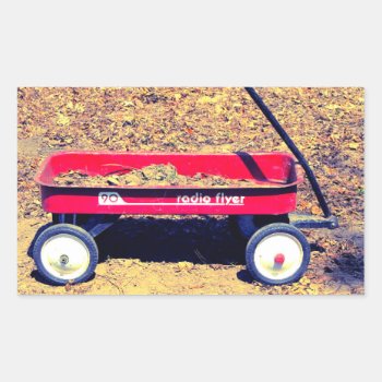 Red Wagon Stickers by MarblesPictures at Zazzle