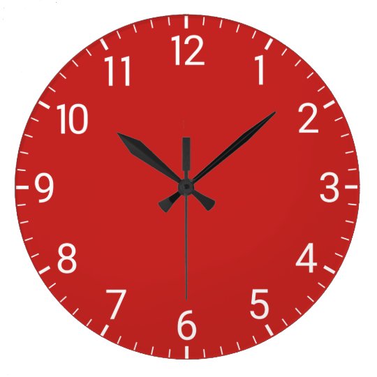 Red Wall Clock