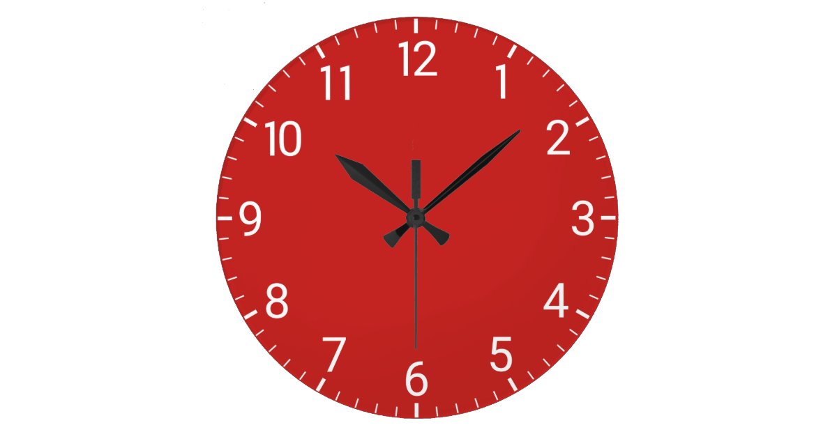 Red Wall Clock
