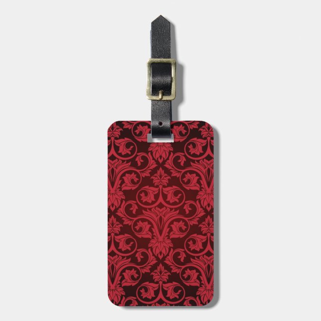 Red wallpaper 2 luggage tag (Front Vertical)
