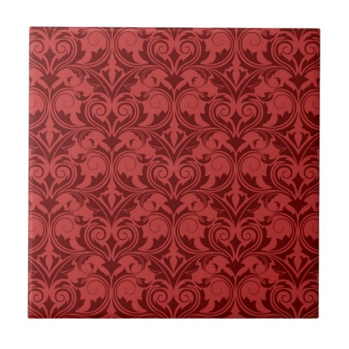 Red Wallpaper Ceramic Tile