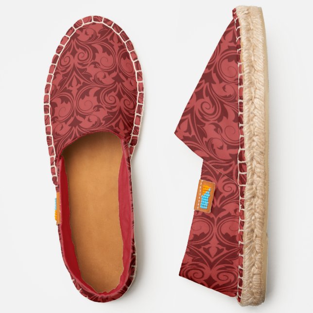Red Wallpaper Espadrilles (Side)