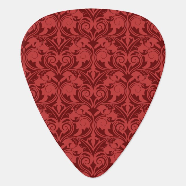 Red Wallpaper Guitar Pick (Front)