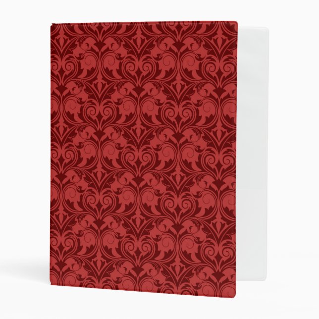 Red Wallpaper Mini Binder (Front/Inside)