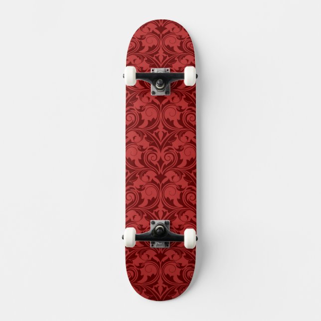 Red Wallpaper Skateboard Deck (Front)