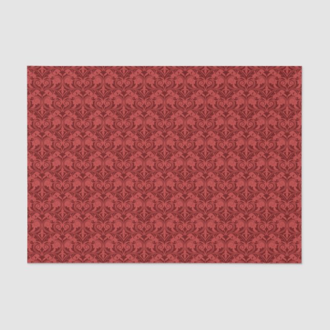 Red Wallpaper Tissue Paper (Front)