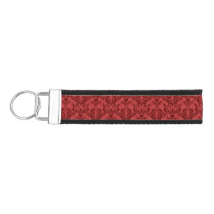 Red Wallpaper Wrist Keychain