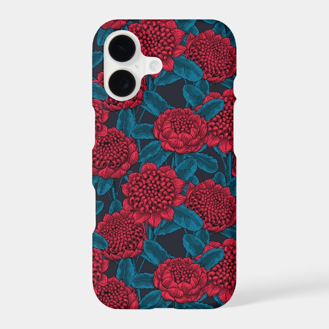 Red waratah flowers Case-Mate iPhone case (Back)