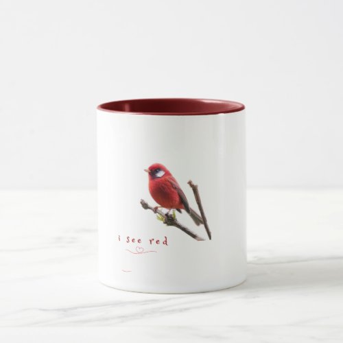 red warbler mug
