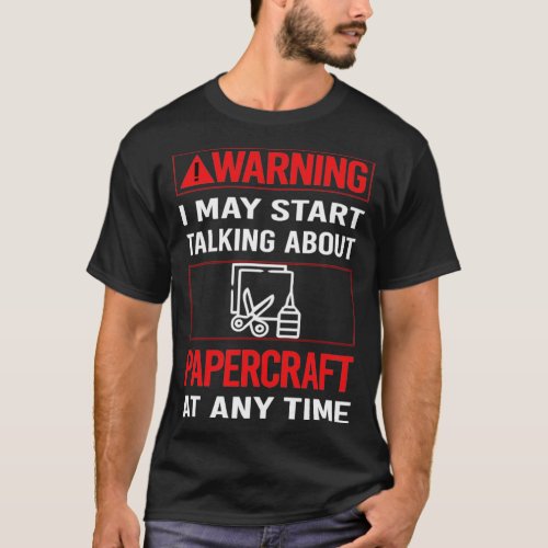 Red Warning Papercraft Paper Craft  T_Shirt