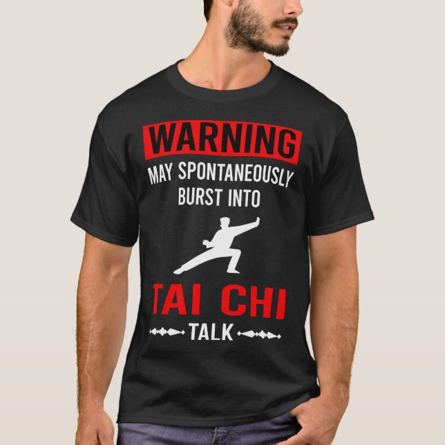 Red Warning Tai Chi T-Shirt (Front)