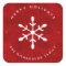 Red Watercolor and White Snowflake | Christmas