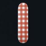 Red Watercolor Gingham Skateboard<br><div class="desc">A style as classic as your A-game,  this playful skateboard features a red blue watercolor gingham design.</div>