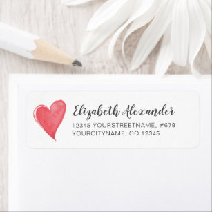 Valentine Return Address Labels | Zazzle