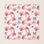 Red Watercolor Hibiscus Pattern Chiffon Scarf<br><div class="desc">A stylish and feminine chiffon scarf featuring watercolor illustration of red hibiscus. A perfect for birthdays,  holidays and similar events.</div>