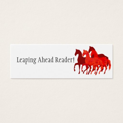 Customizable Reading Reward Minicard Business Card Templates