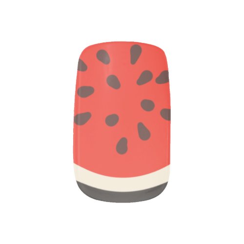 Red Watermelon and Seeds Minx Nail Wraps