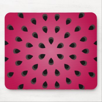 Red Watermelon Chunk With Seeds Mouse Pad by mystic_persia at Zazzle