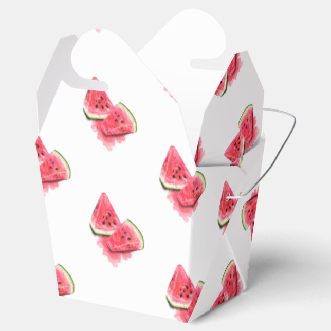 Red Watermelon Favor Box (Opened)
